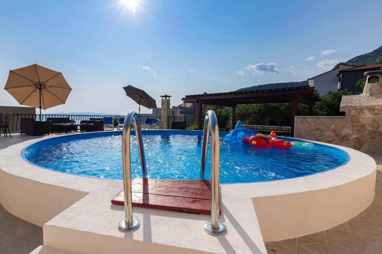Navis Sea View Apartment With Pool Makarska Zewnętrze zdjęcie