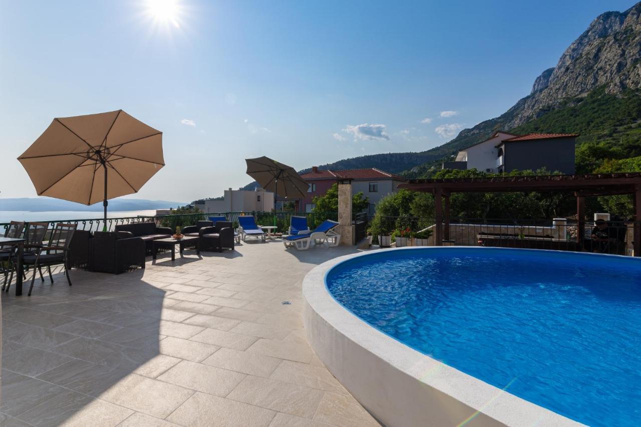 Navis Sea View Apartment With Pool Makarska Zewnętrze zdjęcie
