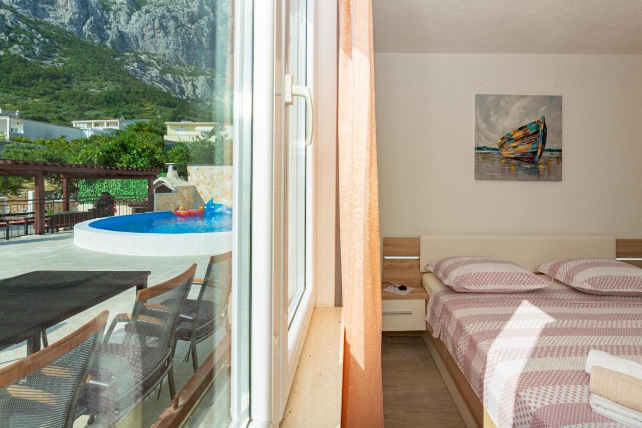 Navis Sea View Apartment With Pool Makarska Zewnętrze zdjęcie